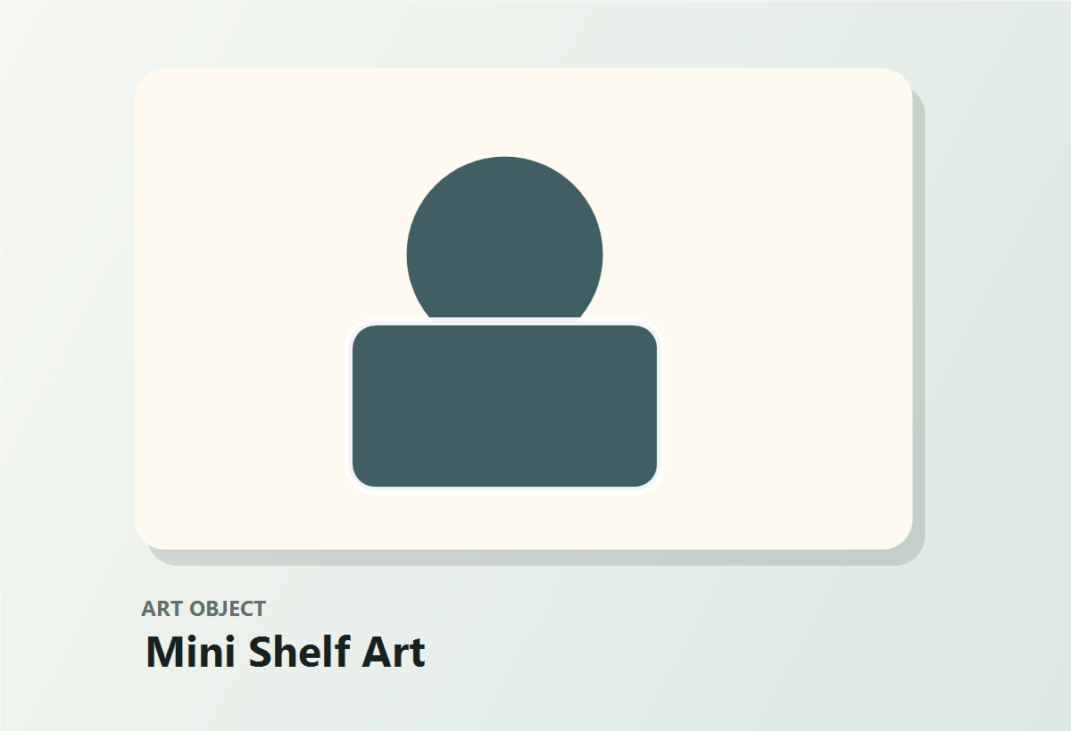 Mini Shelf Art Piece